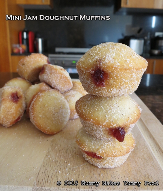 Mini Jam Doughnut Muffins